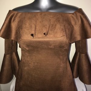 Women’s knee length brown dress